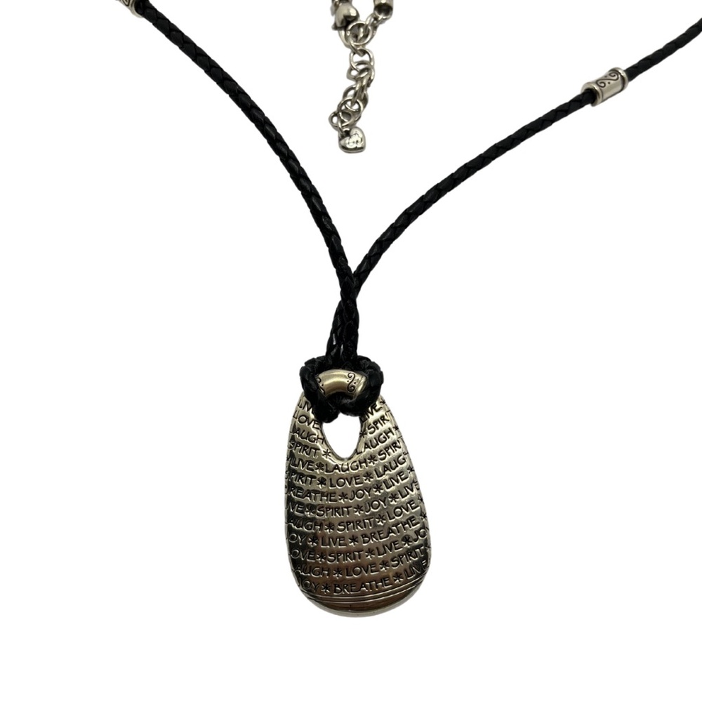 Brighton Elan Black and Silver Pendant Necklace - Picture 2 of 3